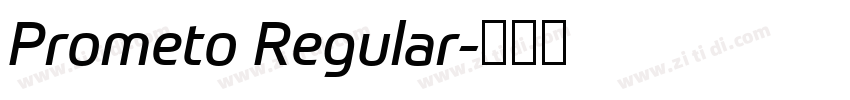 Prometo Regular字体转换